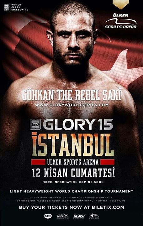 پوستر رسمی مسابقات GLORY 15 استانبول